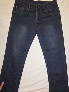 Armani Jeans Men's Slim Straight Dark Blue Denim